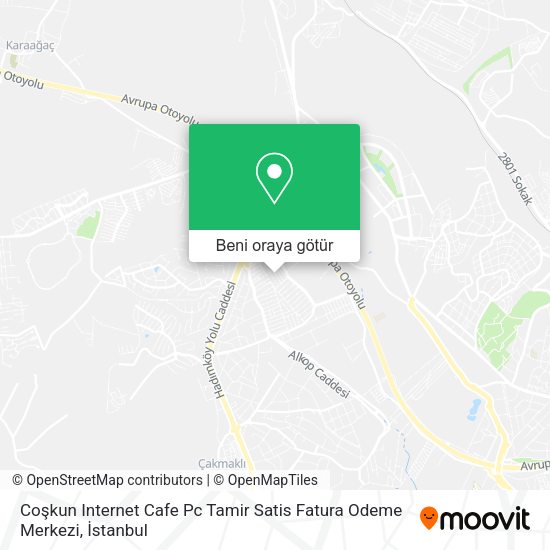 Coşkun Internet Cafe Pc Tamir Satis Fatura Odeme Merkezi harita
