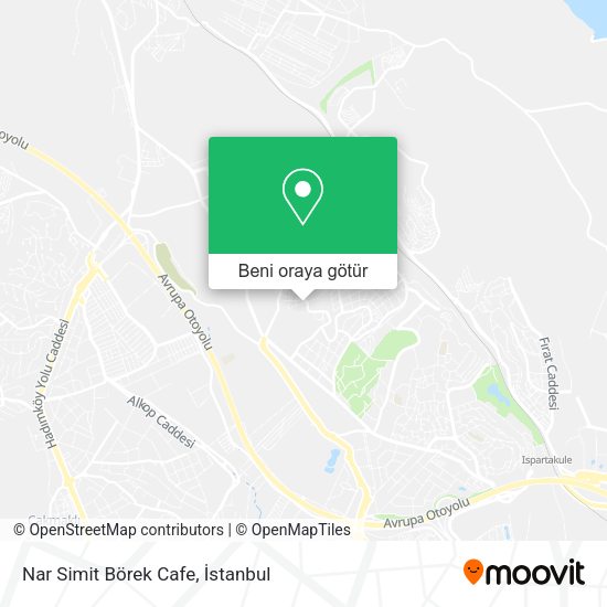 Nar Simit Börek Cafe harita