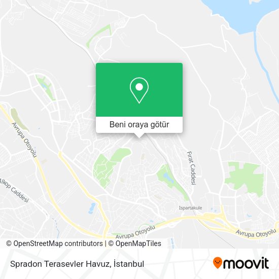 Spradon Terasevler Havuz harita