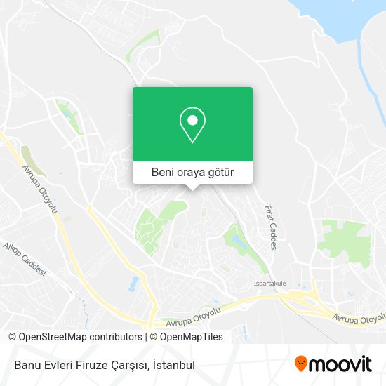 Banu Evleri Firuze Çarşısı harita