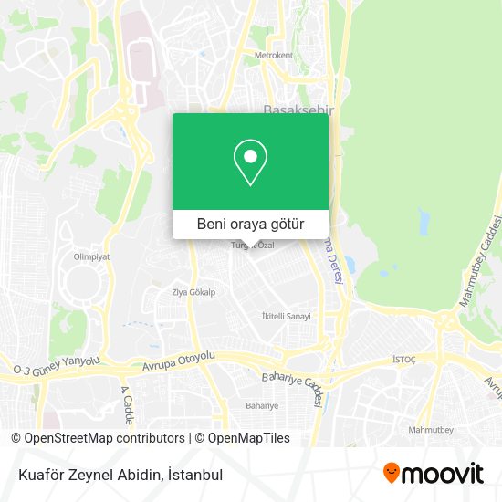 Kuaför Zeynel Abidin harita