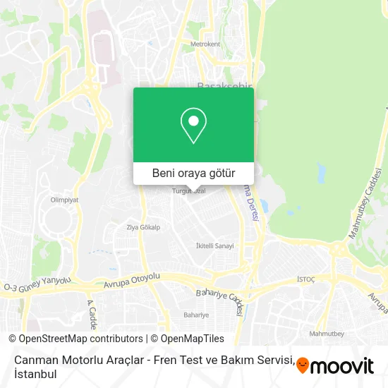 Canman Motorlu Araçlar - Fren Test ve Bakım Servisi harita