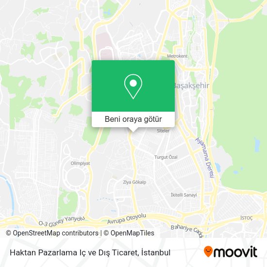 Haktan Pazarlama Iç ve Dış Ticaret harita