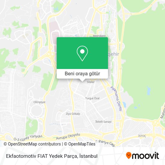 Ekfaotomotiv FIAT Yedek Parça harita