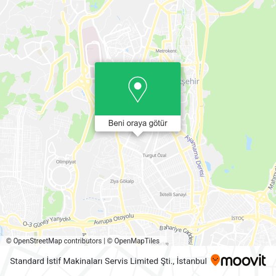 Standard İstif Makinaları Servis Limited Şti. harita