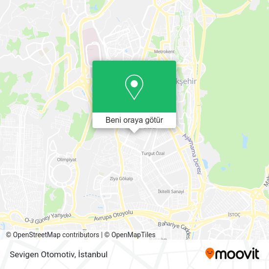 Sevigen Otomotiv harita