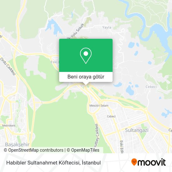 Habibler Sultanahmet Köftecisi harita