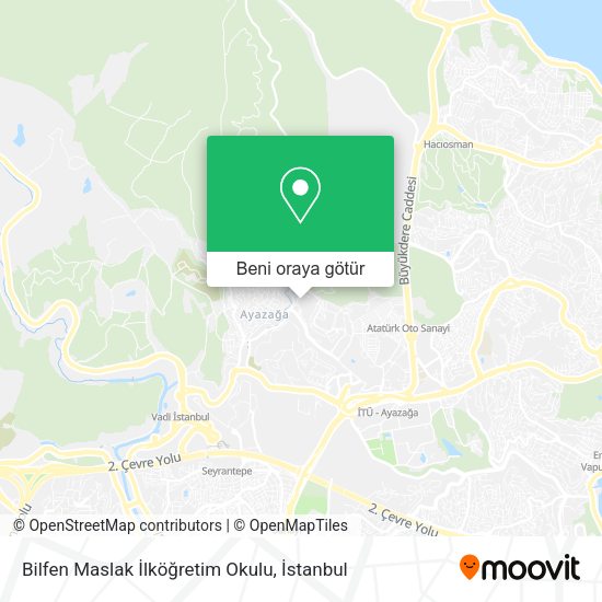 Bilfen Maslak İlköğretim Okulu harita