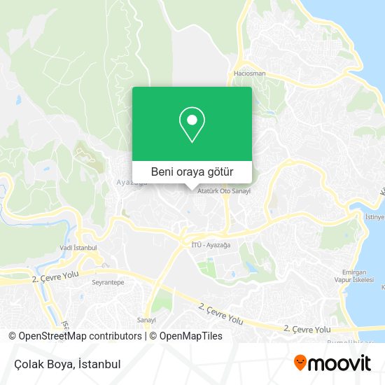 Çolak Boya harita