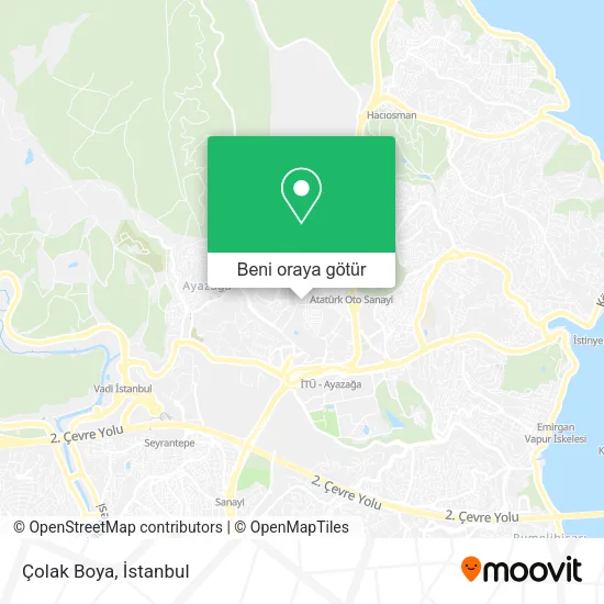 Çolak Boya harita