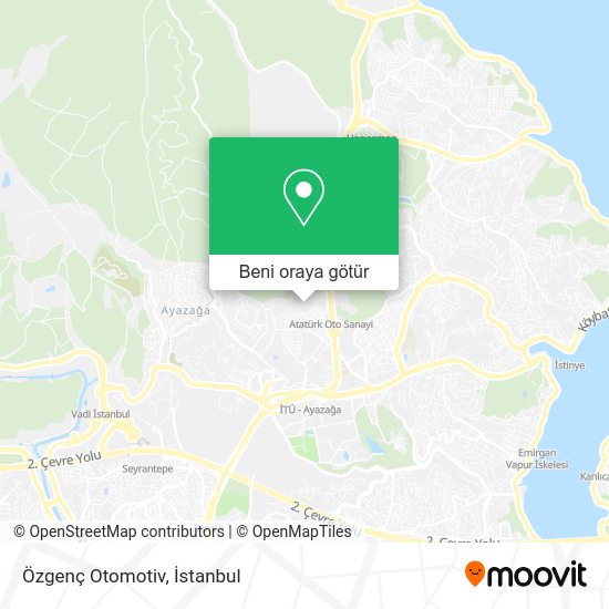 Özgenç Otomotiv harita