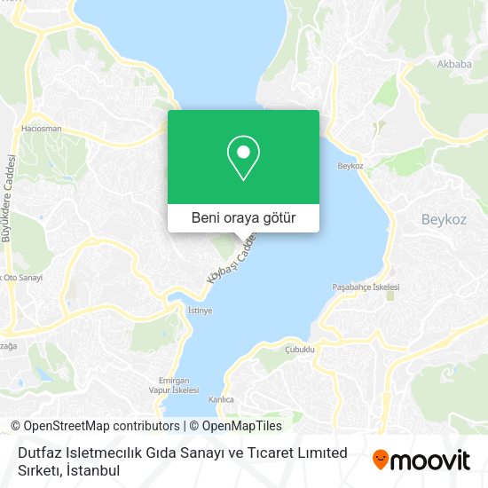 Dutfaz Isletmecılık Gıda Sanayı ve Tıcaret Lımıted Sırketı harita