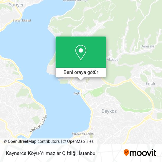 Kaynarca Köyü-Yılmazlar Çiftliği harita
