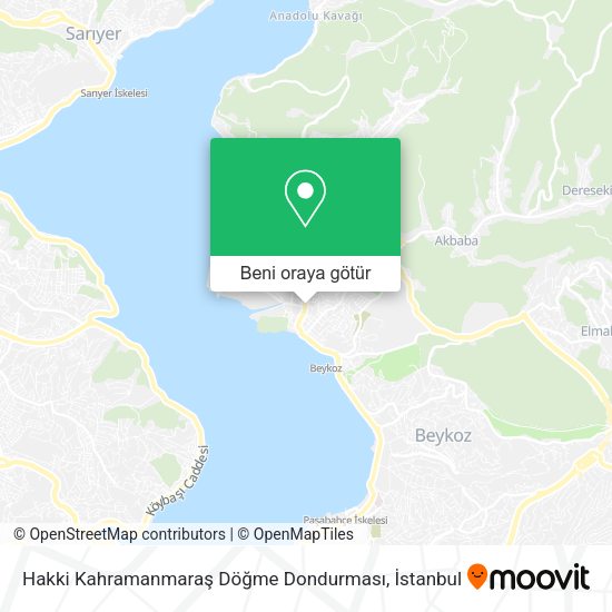 Hakki Kahramanmaraş Döğme Dondurması harita