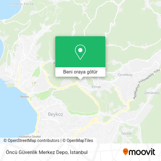 Öncü Güvenlik Merkez Depo harita