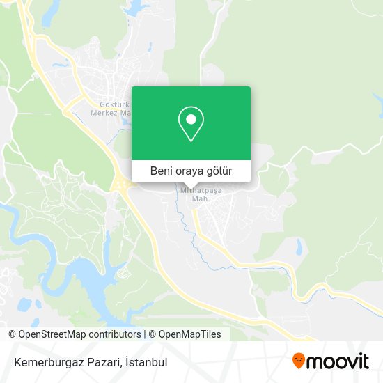 Kemerburgaz Pazari harita
