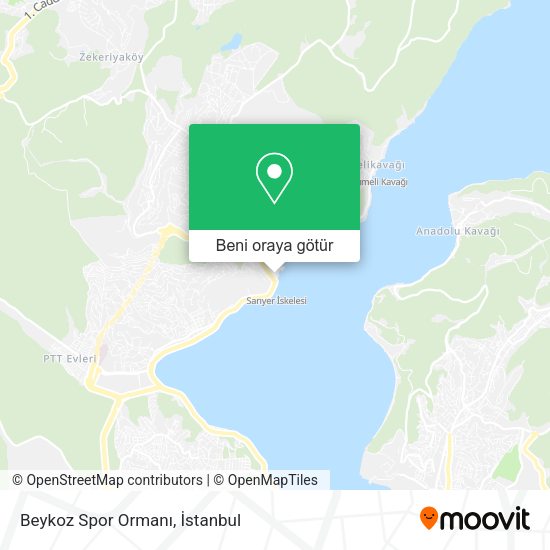Beykoz Spor Ormanı harita
