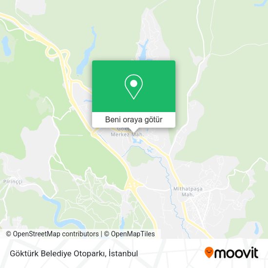 Göktürk Belediye Otoparkı harita