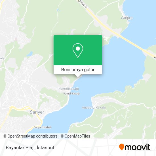 Bayanlar Plajı harita