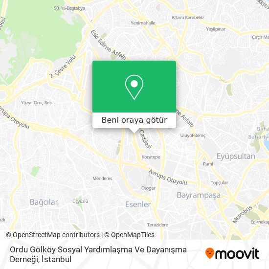 Ordu Gölköy Sosyal Yardımlaşma Ve Dayanışma Derneği harita