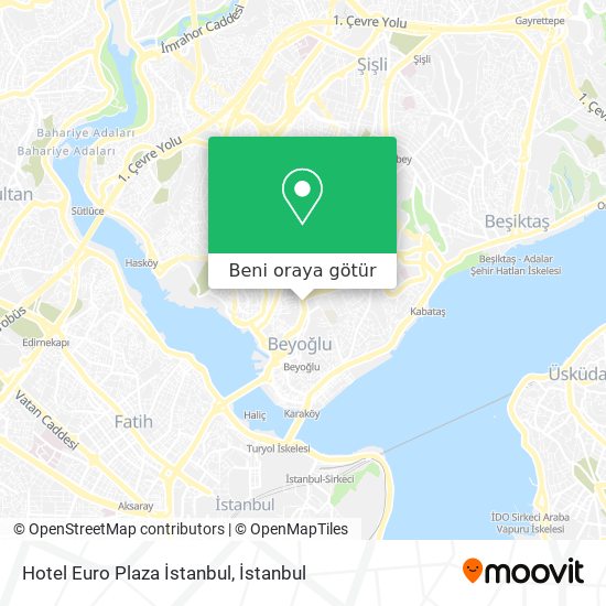 Hotel Euro Plaza İstanbul harita