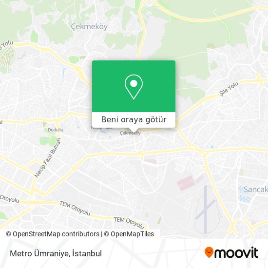 Metro Ümraniye harita