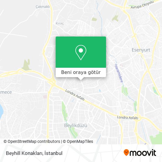 Beyhill Konakları harita