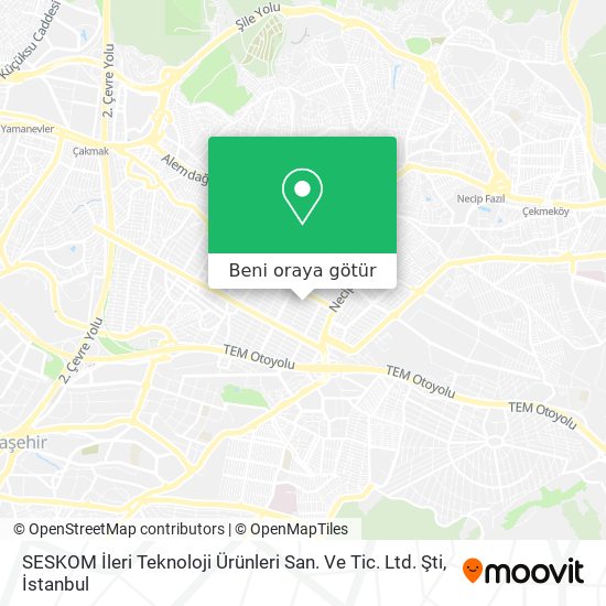 SESKOM İleri Teknoloji Ürünleri San. Ve Tic. Ltd. Şti harita
