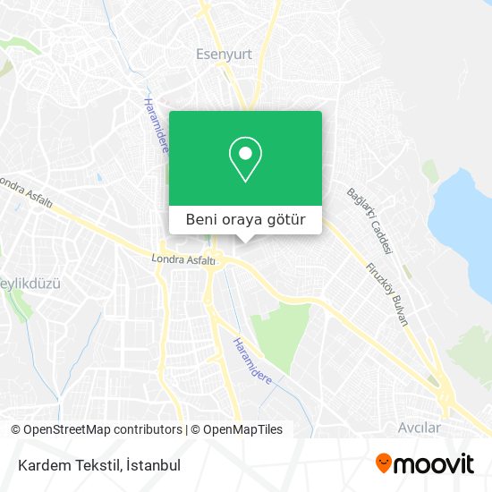 Kardem Tekstil harita