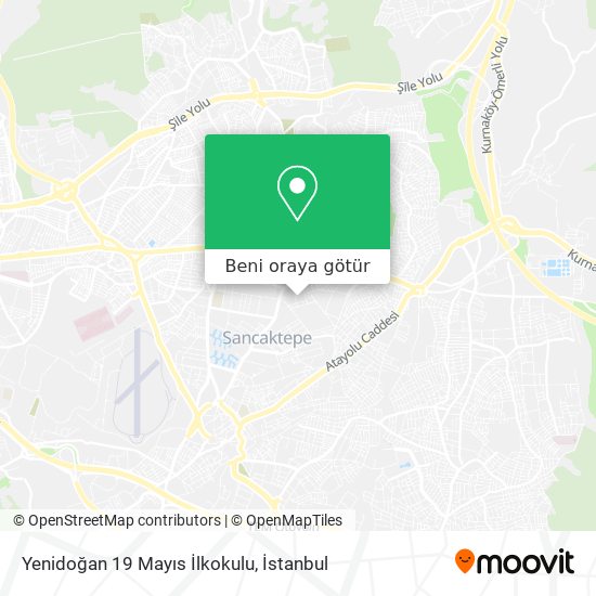 Yenidoğan 19 Mayıs İlkokulu harita
