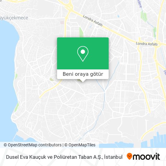 Dusel Eva Kauçuk ve Poliüretan Taban A.Ş. harita