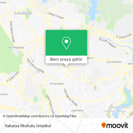 Sakarya İlkokulu harita