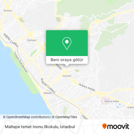 Maltepe Ismet Inonu Ilkokulu harita