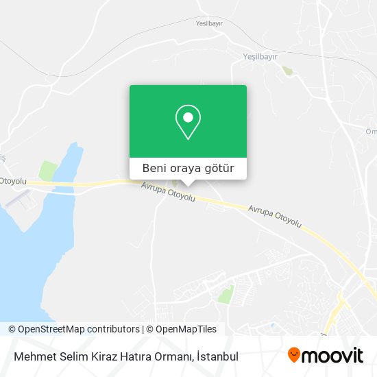 Mehmet Selim Kiraz Hatıra Ormanı harita
