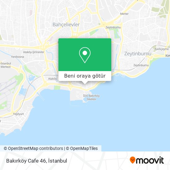 Bakırköy Cafe 46 harita