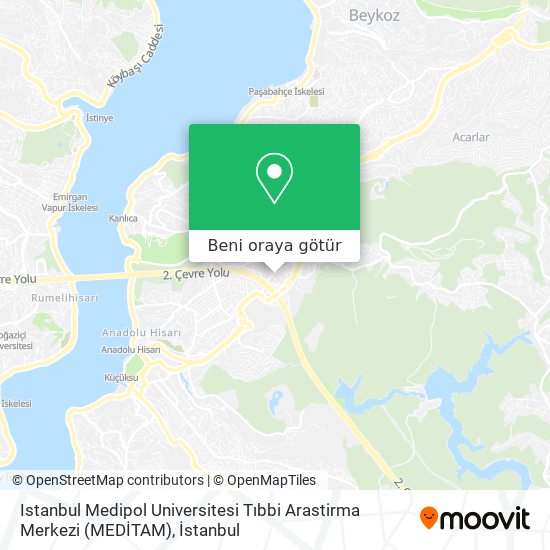Istanbul Medipol Universitesi Tıbbi Arastirma Merkezi (MEDİTAM) harita