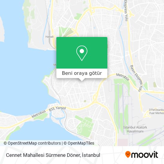 Cennet Mahallesi Sürmene Döner harita