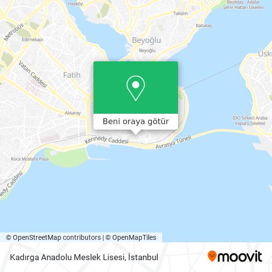 Kadırga Anadolu Meslek Lisesi harita