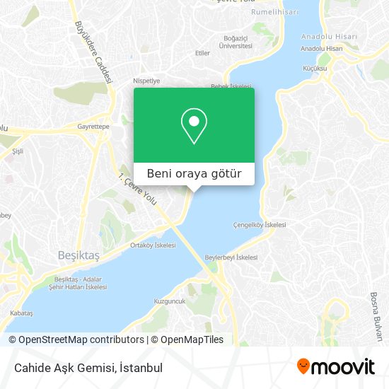 Cahide Aşk Gemisi harita