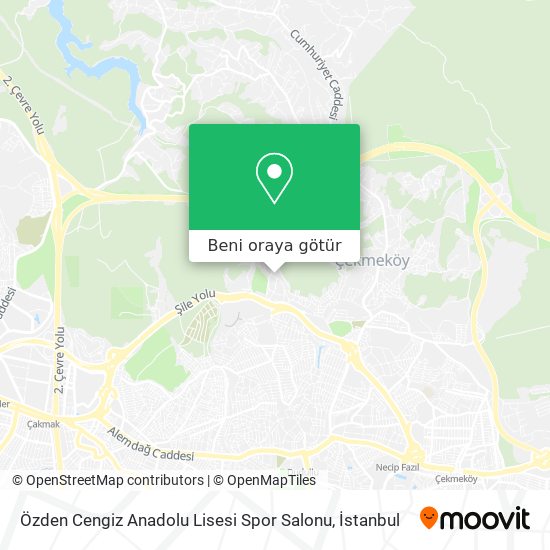 Özden Cengiz Anadolu Lisesi Spor Salonu harita