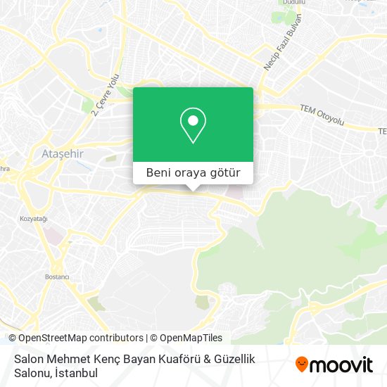 Salon Mehmet Kenç Bayan Kuaförü & Güzellik Salonu harita