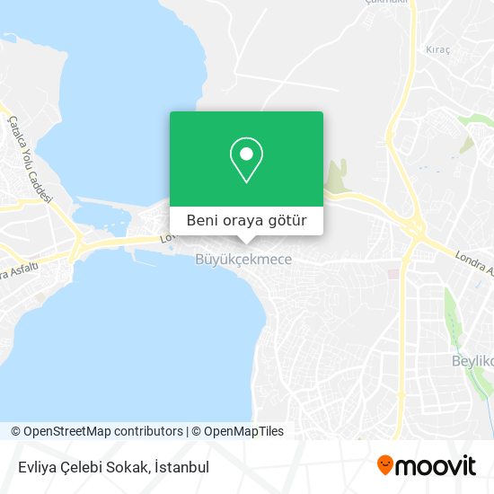 Evliya Çelebi Sokak harita