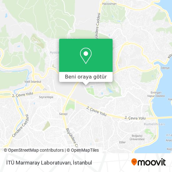 İTÜ Marmaray Laboratuvarı harita