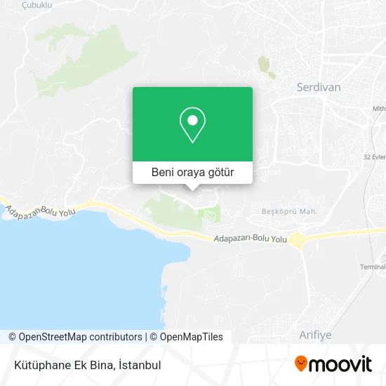Kütüphane Ek Bina harita