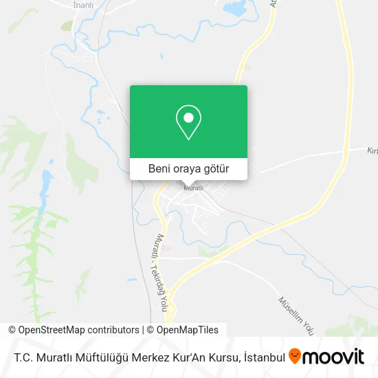 T.C. Muratlı Müftülüğü Merkez Kur'An Kursu harita