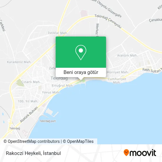 Rakoczi Heykeli harita