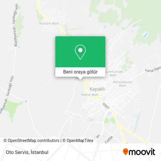 Oto Servis harita