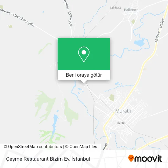 Çeşme Restaurant Bizim Ev harita