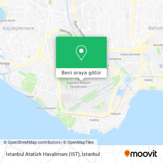 İstanbul Atatürk Havalimanı (IST) harita