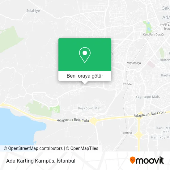 Ada Karting Kampüs harita